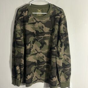 Faded Glory Camo long sleeve waffle texture shirt Sz 3XL good condition